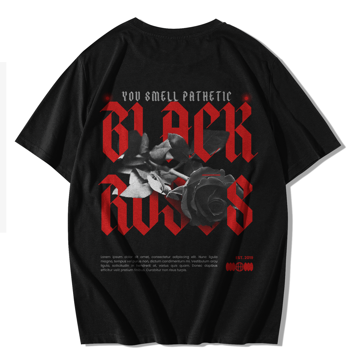 (M) BLACK ROSES T-SHIRT 🚨PROMOTION🚨
