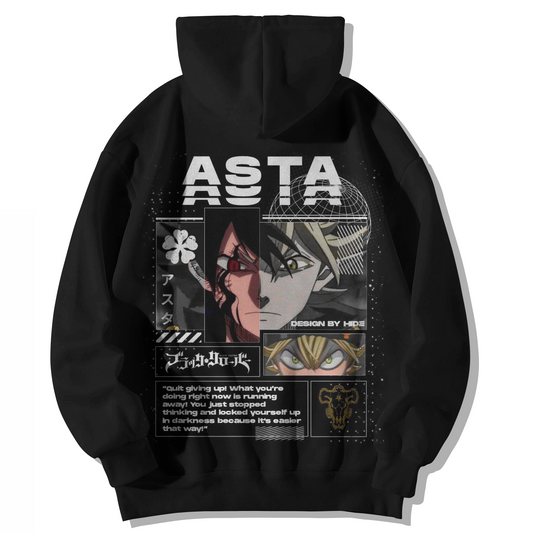 ASTA BLACK CLOVER HOODIE