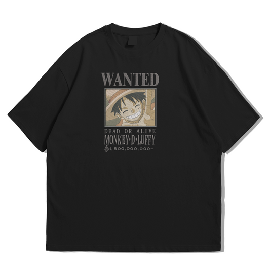 (TERZA🧵🪡) LUFFY WANTED T-SHIRT
