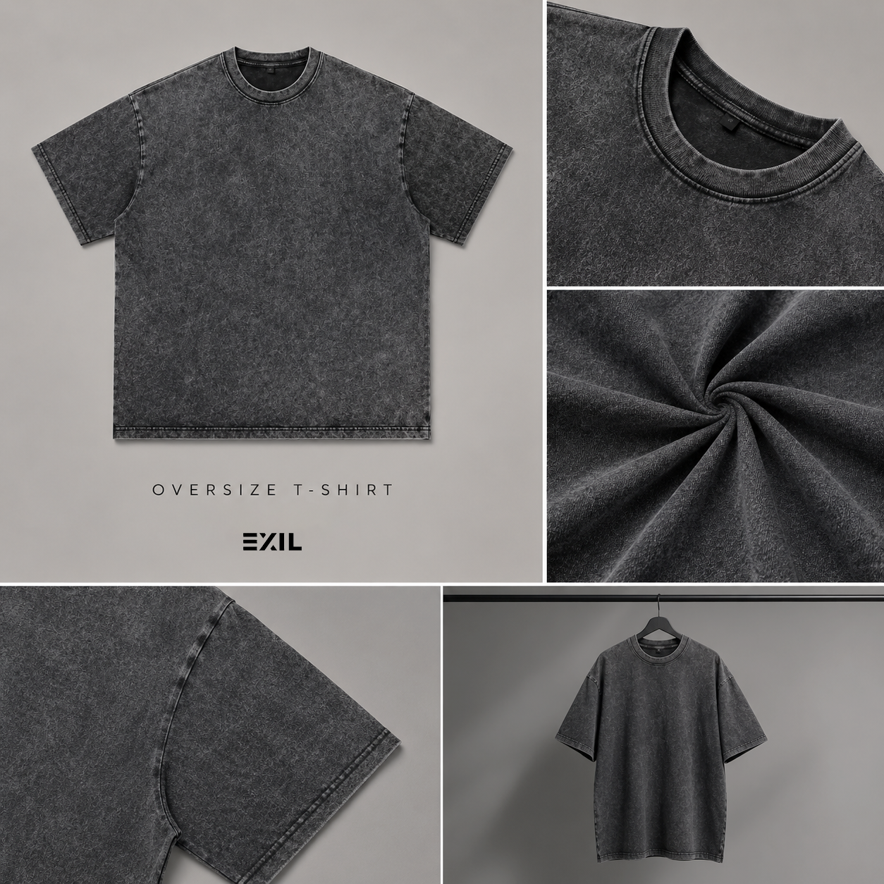 SIMPLE OVERSIZED WASHED T-SHIRT