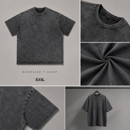 SIMPLE OVERSIZED WASHED T-SHIRT