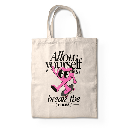 BREAK THE RULES TOTE BAG