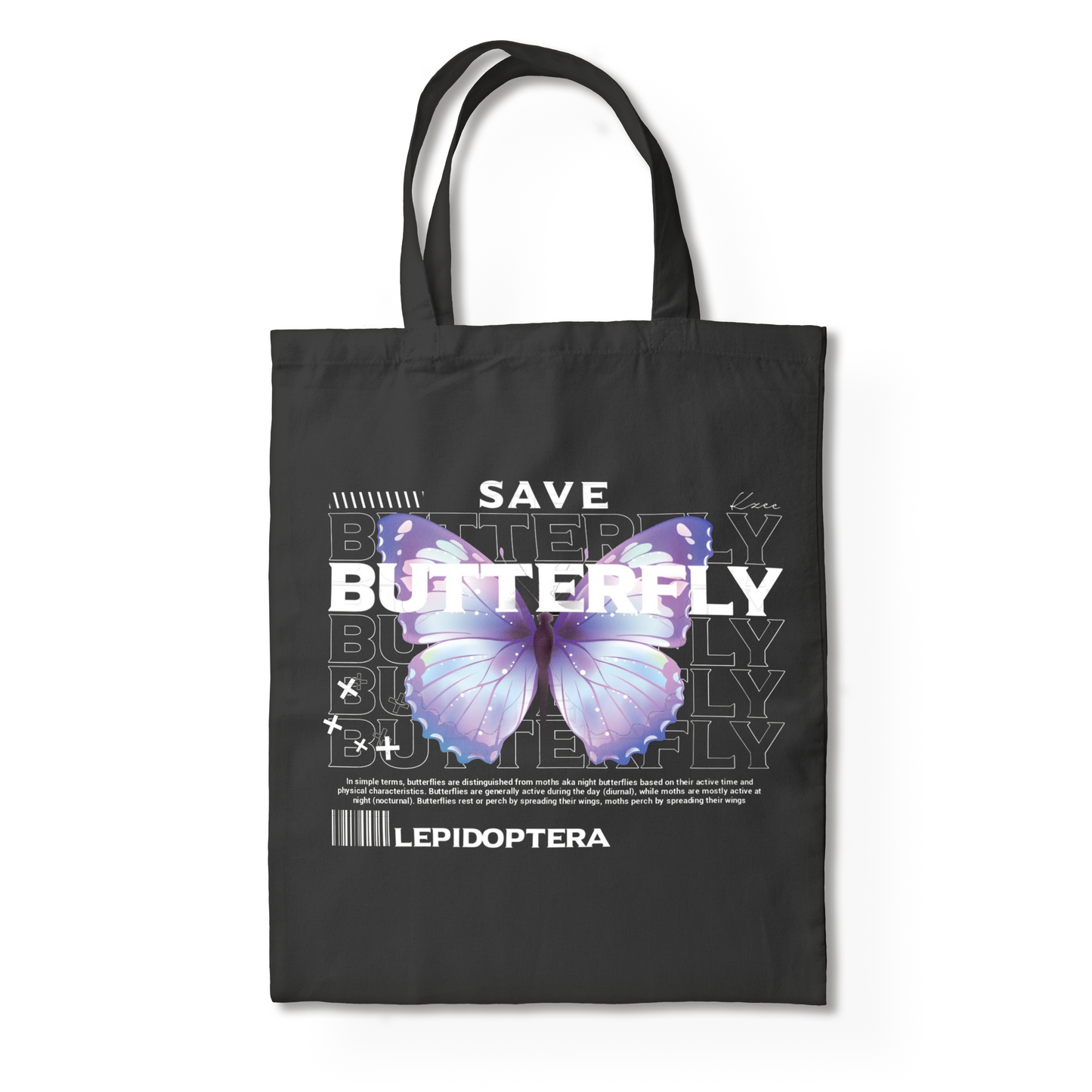 SAVE BUTTERFLY TOTE BAG