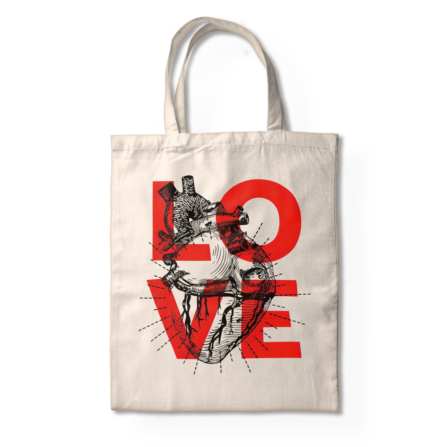 LOVE HEART TOTE BAG