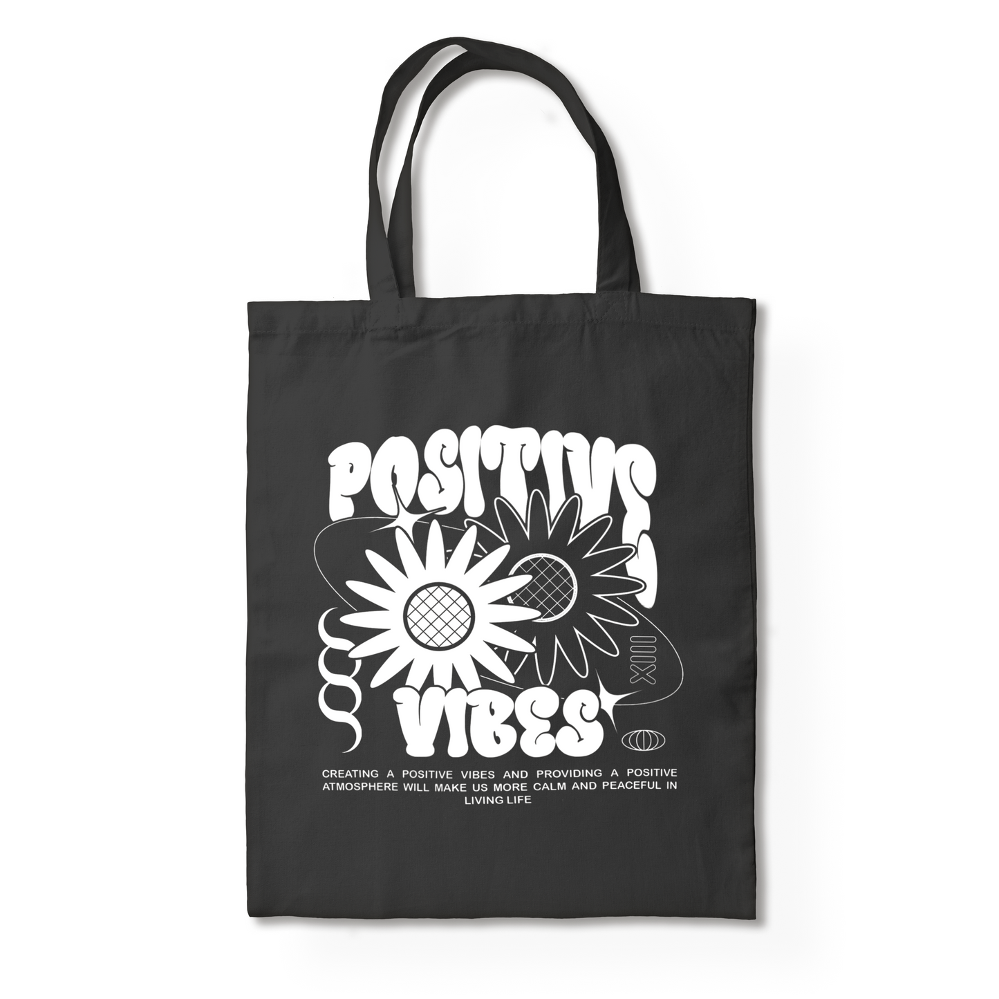 POSITIVE VIBES TOTE BAG